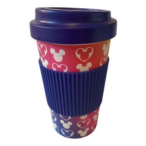 Disney Rainbow Colored Mickey Reusable Travel Mug. So cute!